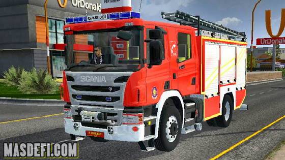 Mod Bussid Truck Damkar Scania P360