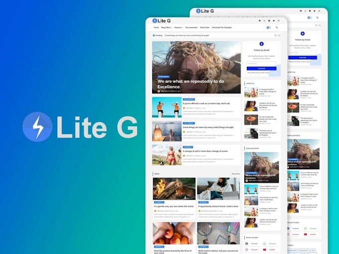 LiteG - Light & Minimal Blogger Template