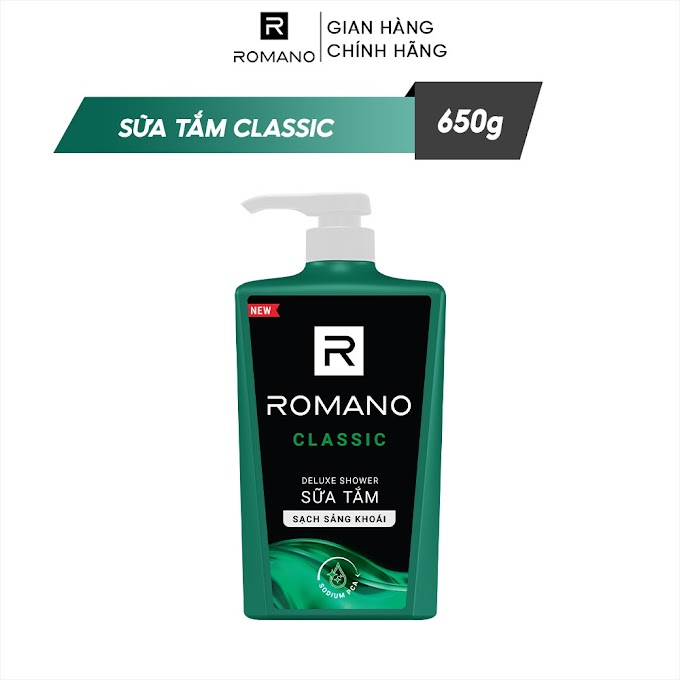 Mall Shop [ romano_vietnam ] Sữa tắm Romano hương nước hoa 650g