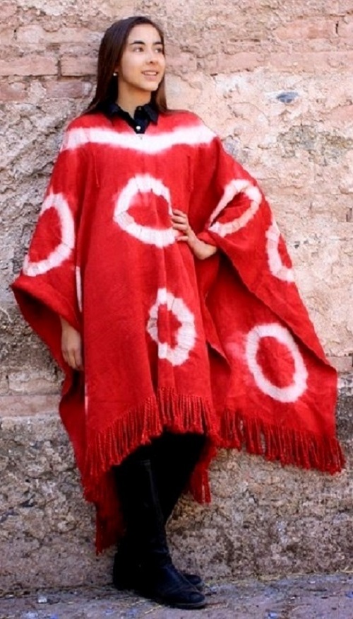 Poncho de Argollas Nº G114 "Familia Avar Saracho" SOLO POR PEDIDO