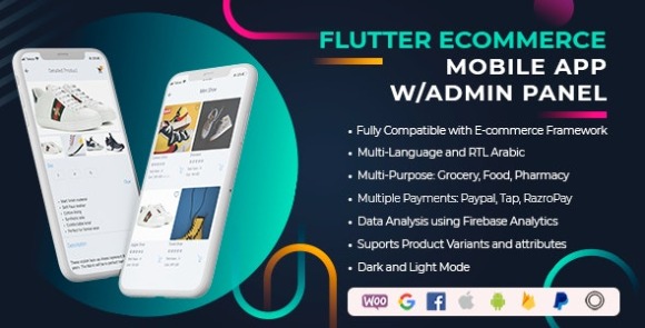 Flutter Universal Full Mobile App v1.0 para iOS e Android Mobile App e fonte do painel de administração
