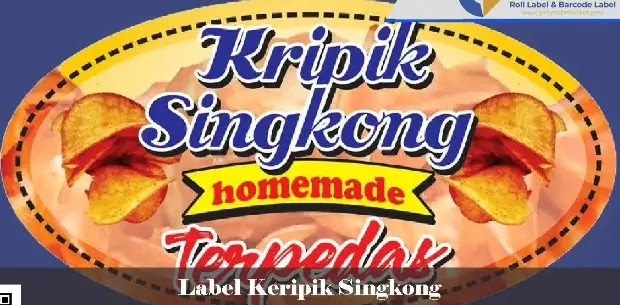 label keripik singkong sederhana