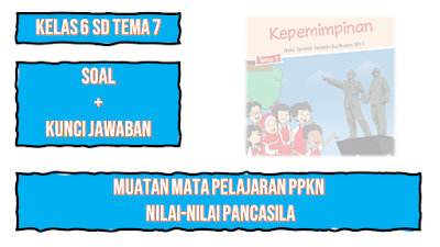 [www.dokumenguru.com] Soal PPKn Kelas 6 SD Tema 7 Tentang Nilai-Nilai Pancasila Lengkap dengan Pembahasan