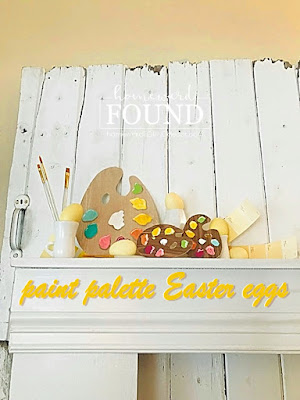 art,Easter,spring,painting,DIY,diy decorating,color palettes,colorful home,crafting,crafting with kids,decorating,paper crafts,trash to treasure,easter decorating,easter decor,easter eggs,easter egg painting,paint palette easter eggs,egg painting,diy easter decor,easter basket.