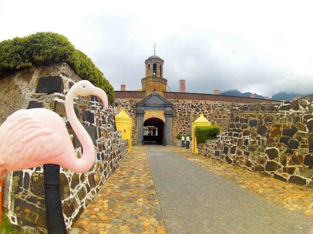 Travel mascot at Castle of Good Hope, Cape Town