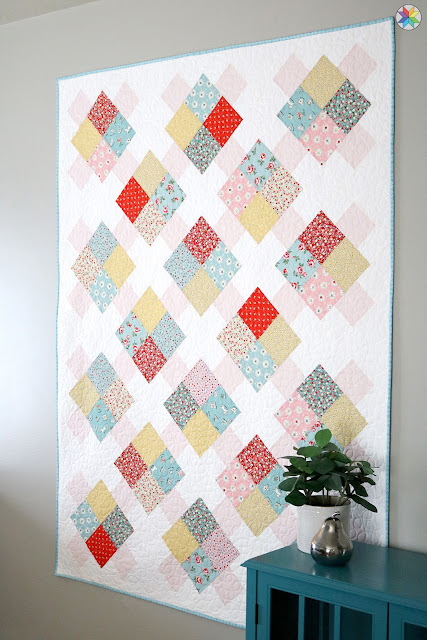 Prime Time quilt pattern by Andy Knowlton of A Bright Corner a layer cake and fat quarter quilt pattern