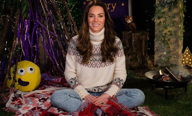 Kate Middleton, Duchess of Cambridge wore a new Fairisle knit sweater from Holland Cooper