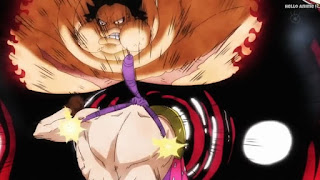 ワンピースアニメ WCI編 806話 ルフィ ギア4 タンクマン Luffy Gear 4 Tankman | ONE PIECE Episode 806