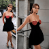 Disha Patani Flaunts Her Legs in a Black Velvet Mini-Dress