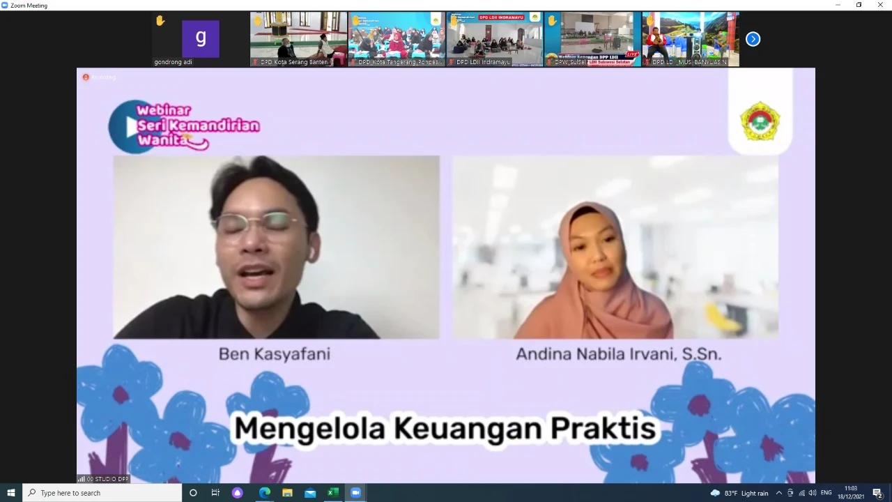 Webinar LDII Pengeluaran yang Menghasilakan