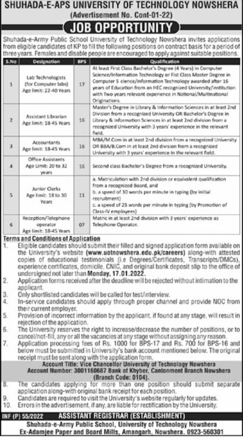 Today Job APS University Latest  Jobs 2022 - Public Works 2022 Job Advertisement online Jobs in government and private for male and females. Latest j