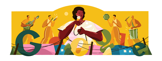 What is on today's google home page - Jovelina Pérola Negra's 78th Birthday