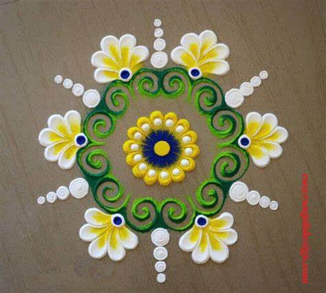 New small diwali rangoli design idea