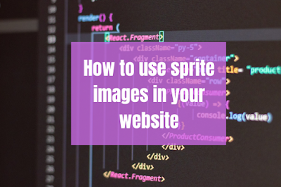 using sprite image in website