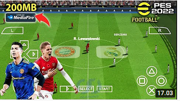 Download  eFootball PES 2022 PPSSPP PS5 Camera Android Offline 200MB Best Graphics New Update Last Transfers