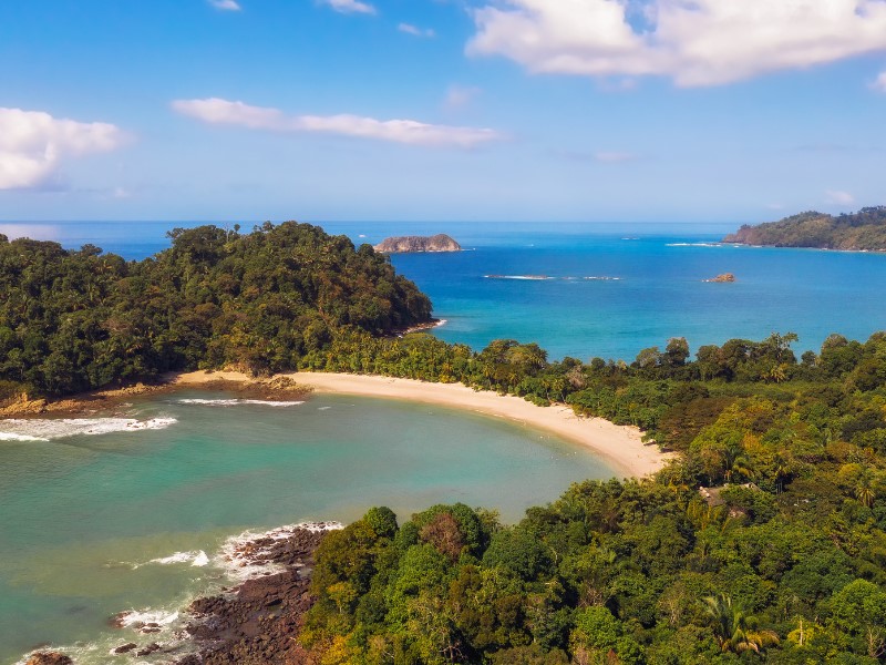 Beautiful landscapes at Manuel Antonio National Park, Costa Rica