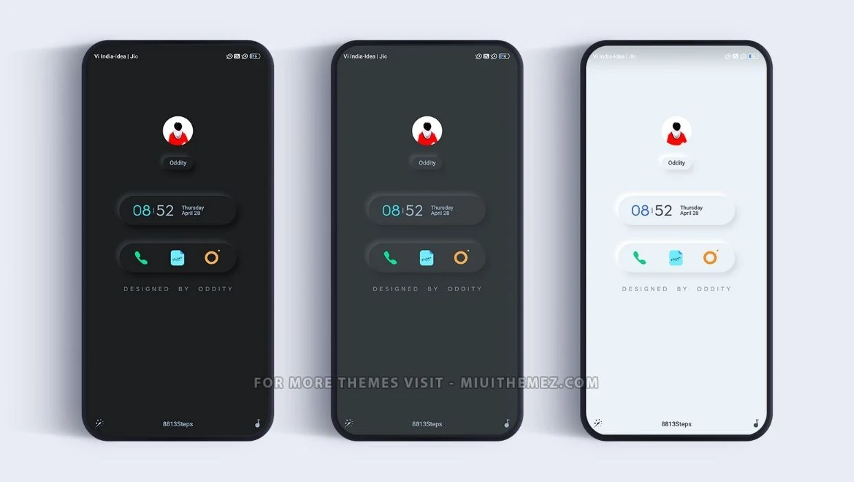 Black as Carbon MIUI Theme