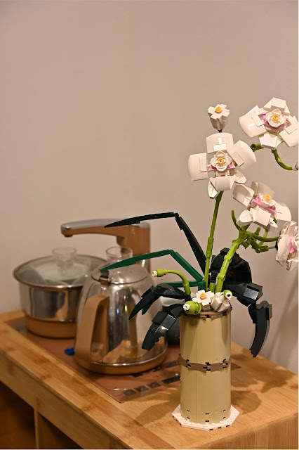nifeliz flower bouquet phalaenopsis compatible with lego flower