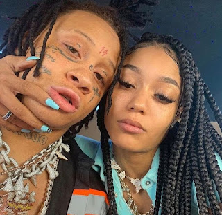 Coi Leray with her ex-boyfriend Trippie Redd