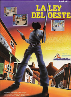 Anuncio videojuego La Ley del Oeste