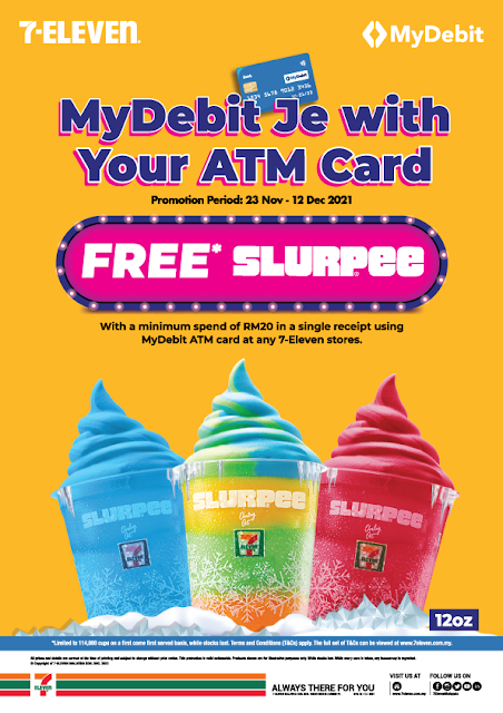 Get Free Slurpee or ANDA Mineral Water When You  “MyDebit Je with Your ATM Card” At 7-Eleven