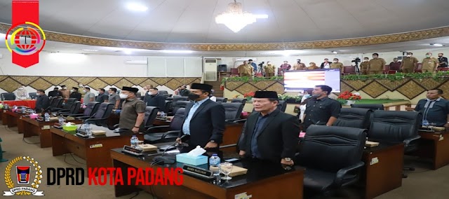 DPRD Kota Padang Sahkan Ranperda Perubahan RPJMD Tahun 2019-2024