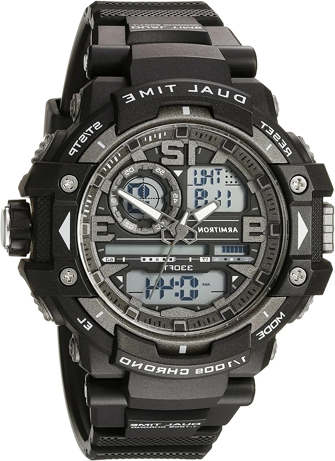 Armitron Sport Men's 205062 Analog-Digital Chronograph Watch - White