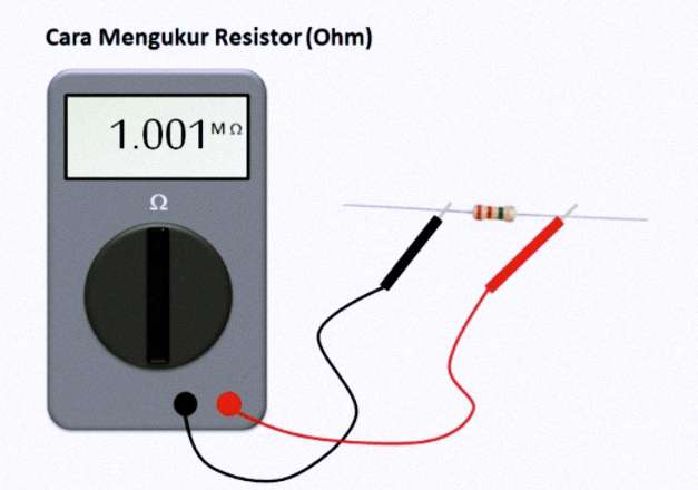 mengukur resistor (ohm)