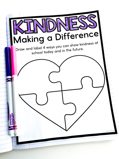 Kindness activities for kids in the classroom, including social emotional learning lessons, kindness read aloud, kindness activities, kindness song, and more engaging activities to foster a culture of kindness in your classroom!