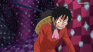 ワンピースアニメ WCI編 854話 ルフィ かっこいい Monkey D. Luffy  | ONE PIECE ホールケーキアイランド編