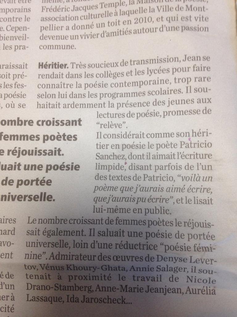 La Gazette de Montpellier- Jean Joubert.