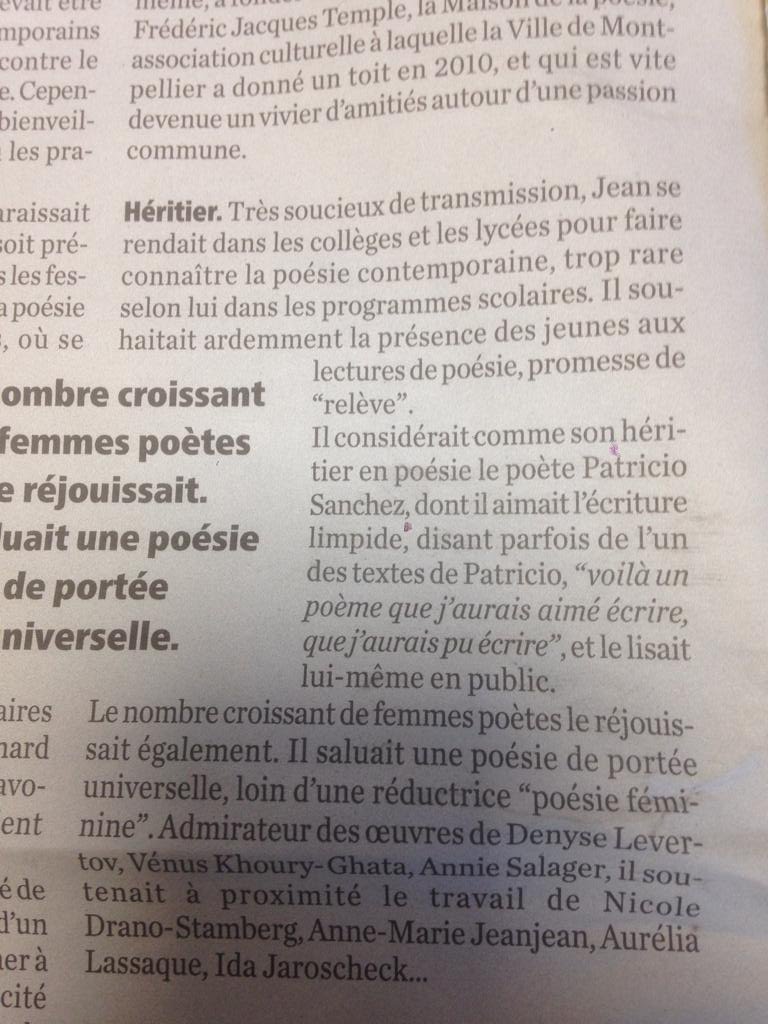 La Gazette de Montpellier- Jean Joubert.