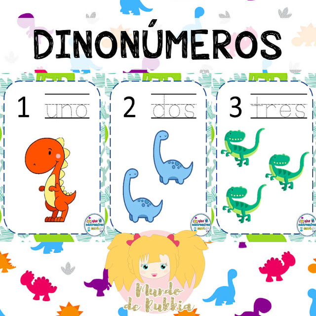 fichas-aprender-trazar-numeros-dinosaurios