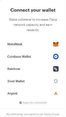 Wallet available to connect with Flexa