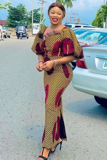 Latest Ankara Straight Long Gown Styles for Ladies