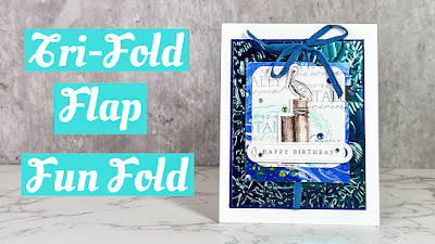 Check out the Tri-Flap Fun Fold Card using the products in the Waves of the Ocean Product Collection.  I also have a Recipe Card for you download.