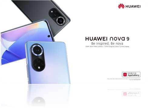 Huawei nova 9 e AppGallery: uma nova experiência de utilização para a geração mais jovem
