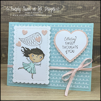 Simple and sweet card with the Catching Butterflies stamp set!