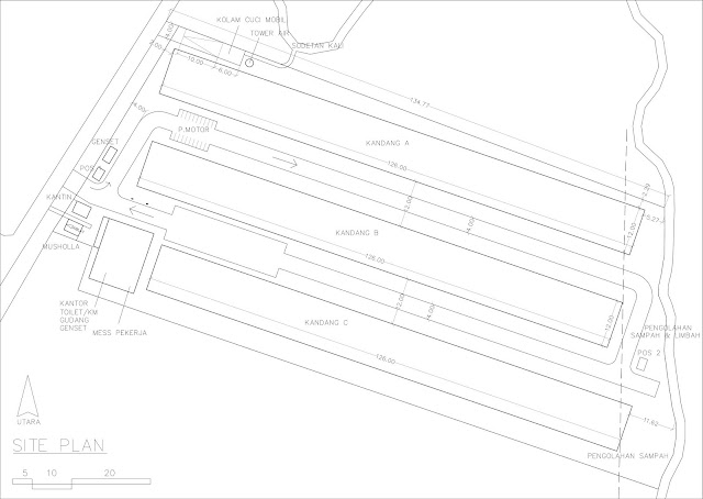 site plan kandang