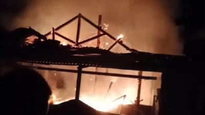 Hari Ke Tiga Idul Fitri Satu Rumah di Panaragan Jaya Utama Tubaba Ludes Terbakar