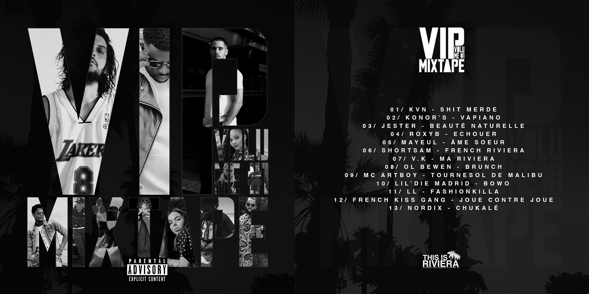 cover + tracklist VIP Mixtape vol.1