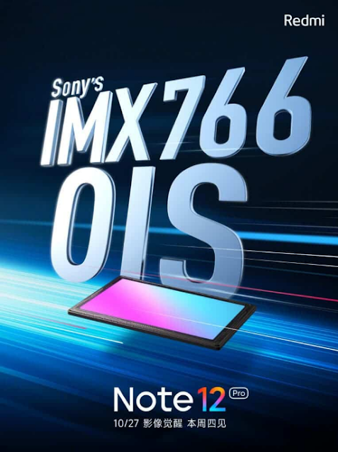 Redmi Note 12 Pro Bakal Pakai Sensor Sony IMX 766 Dan Support OIS