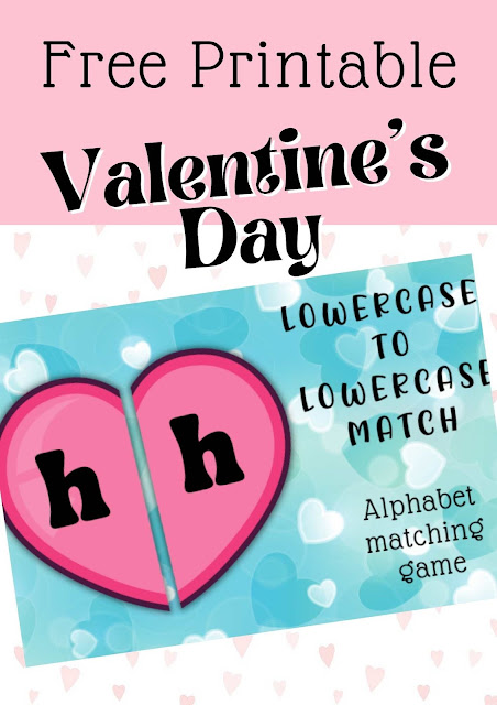 Valentine's Day Alphabet Games , Heart Shape Theme Activity , Math center