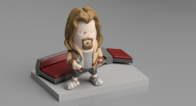 The Big Lebowski Diorama - Render 1