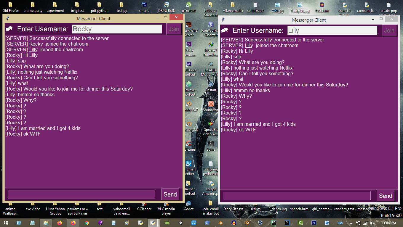 Creating Yahoo Messenger Like Chat App using Python