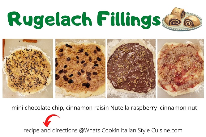 all kinds of rugelach cookie filling recipes