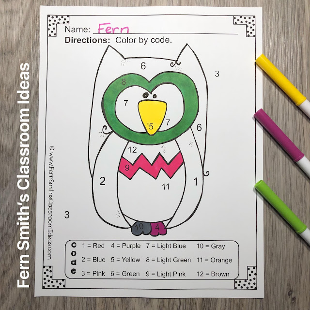 Click Here to Download This Color By Code Funky Kindergarten Know Your Colors and Know Your Numbers Funky Owls Printable Worksheet Bundle For Your Students Today!