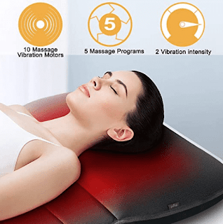 $69.91, Mynt Electric Heating Pad Massage Mat Memory Foam Cushion