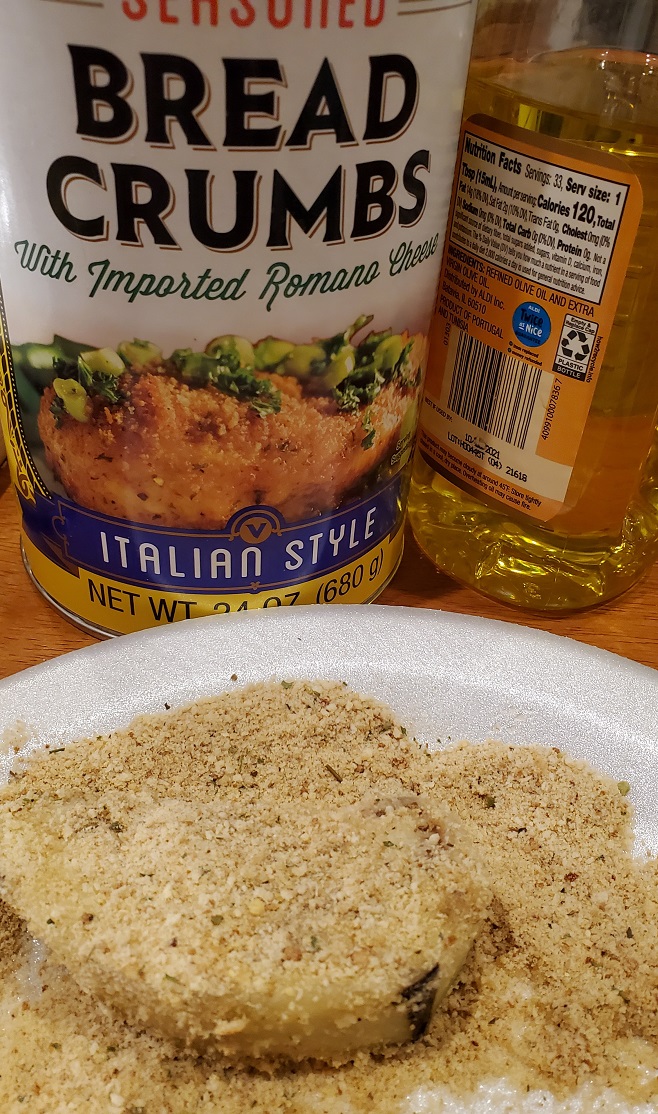 ingredients for baked eggplant slices