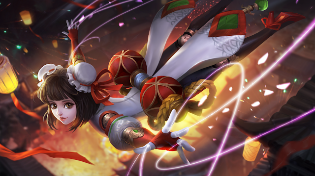 angela shanghai maiden skin wallpaper hd mobile legends